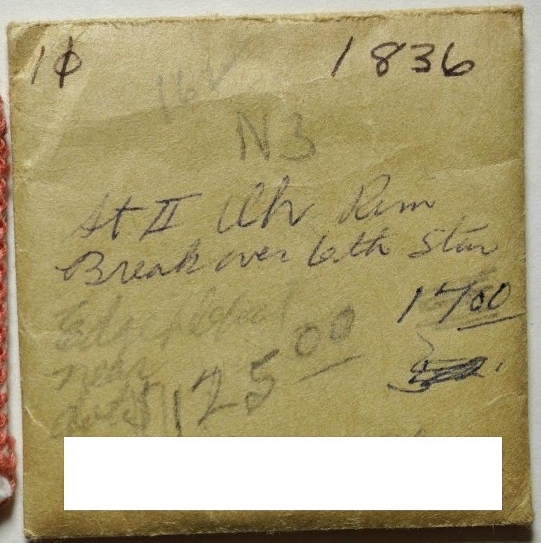 1836-Large-Cent-From-The-Collection-Of-Robert-S.-Carter-Jr.